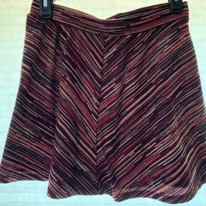 Magenta Skirt With Striped Design